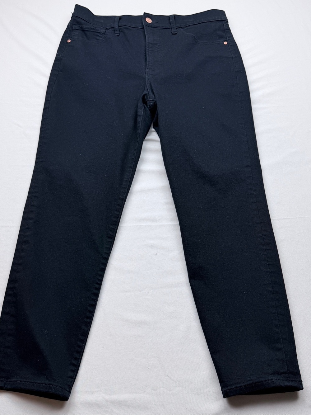 Express Women's Skinny Cropped High Rise Jeans in Black